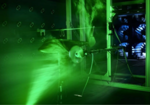 Banc d'essai rotor  hélice DAUPHIN