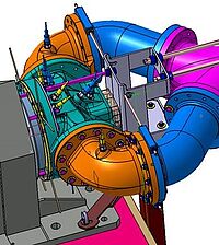 Dessin du banc d'essai SESAME
