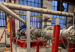 Veine d'essai du banc de cavitation SESAM pour "Section d’Essais des Arts et Métiers"